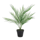 Palmier artificial in ghiveci verde negru 8 frunze Ø40x58h