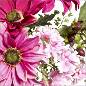 Buchet flori artifciale roz 22 cm