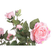 Trandafir artificial roz cu 8 flori in ghiveci 51 cm x 39 cm x 66 h 