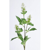 Set 24 flori artificiale albe verzi Patchouli 16x8x74h