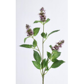 Set 24 flori artificiale violet verzi Patchouli 16x8x74h