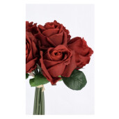 Buchet Trandafiri artificiali rosii verzi Ø22x28h