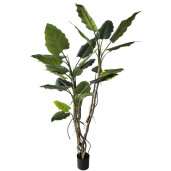 Planta artificiala in ghiveci Alocasia 26 frunze Ø110x200h