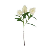 Set 3 flori artificiale Hazely albe verzi 26x24x58h