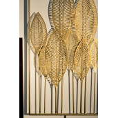 Decoratiune din metal aurie pentru perete Azhira 53 cm x 2 cm x 95 h