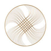 Decoratiune perete otel auriu Zaira 90x1.8 cm