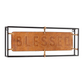 Decoratiune perete Blessed 45.5x3.8x16 cm