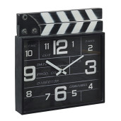 Ceas masa metal negru alb Charles Cinema 33 cm x 5 cm x 34 h