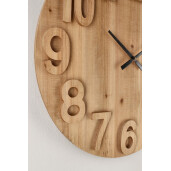 Ceas perete mdf natur Mariel 70x5 cm