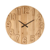 Ceas perete mdf natur Mariel 70x5 cm