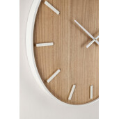 Ceas perete mdf natur otel alb Janvier 70x4.5 cm