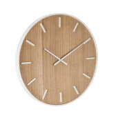 Ceas perete mdf natur otel alb Janvier 70x4.5 cm