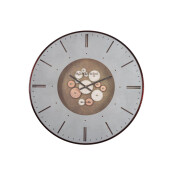 Ceas perete metal multicolor Industry Ø74x6h