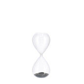 Clepsidra decorativa sticla nisip negru Kronos Ø8,3x20,3h