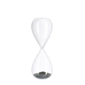 Clepsidra decorativa sticla nisip negru Kronos Ø10x29h
