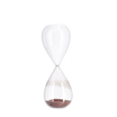 Clepsidra decorativa sticla nisip maro Kronos Ø10x29h