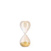 Clepsidra decorativa sticla nisip ocru Kronos Ø8x19,2h