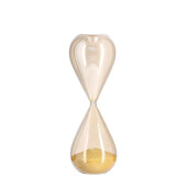 Clepsidra decorativa sticla nisip ocru Kronos Ø10x29,3h