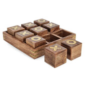 Joc X-0 lemn mango maro Fortune 23,3x23,3x6,3h