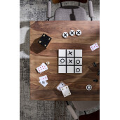 Set carti joc in cutie lemn polirasina Fortune 11,8x10,4x7,5h