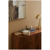 Lumanare ambientala in borcan aluminiu auriu Clamp Ø16x11h