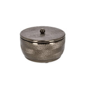 Lumanare ambientala in borcan aluminiu cupru Clamp Ø16x11h