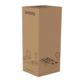 Glob Pamantesc decorativ metal argintiu 18,5x15,5x28,5h