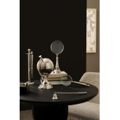 Lupa decorativa metal argintiu Adventure 12,5x7x31h