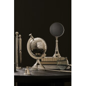 Lupa decorativa metal argintiu Adventure 12,5x7x31h