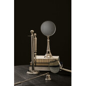 Lupa decorativa metal argintiu Adventure 12,5x7x31h