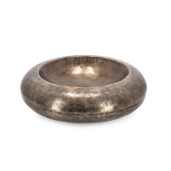 Bol decorativ aluminiu auriu Nadu Ø45x11h