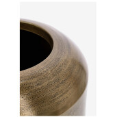 Set 2 vaze flori aluminiu auriu Nadu Ø40x37h; ø66x54h