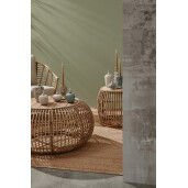 Suport lumanare teracota bej verde Esma Ø11x14,5h