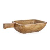 Bol decorativ lemn maro Jamal 42x25x10h