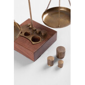 Balanta decorativa lemn metal 20x8,5x22,5h