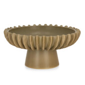 Bol decorativ ceramica taupe Eldar Ø26x13,5h