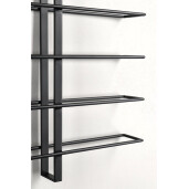 Suport 16 sticle vin otel negru Isaac 52x8.5x90 cm