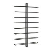 Suport 16 sticle vin otel negru Isaac 52x8.5x90 cm