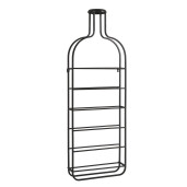 Suport 6 sticle vin fier negru Isaac 33.5x9x98 cm