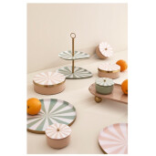 Bol decorativ, depozitare metal multicolor Donya Ø16x6h