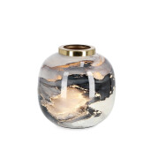 Vaza flori metal multicolor Marsha Ø17x17h