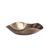 Tava decorativa aluminiu auriu Reel Ø32x7h