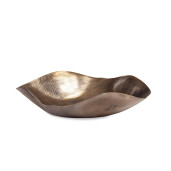 Tava decorativa aluminiu auriu Reel Ø32x7h