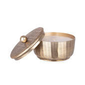 Lumanare ambientala in borcan metal auriu Reel Ø11x8h