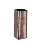 Vaza decorativa aluminiu bronz Reel 13,5x13,5x31,5h
