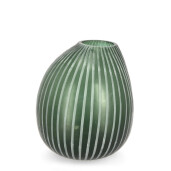 Vaza sticla verde Mattala Ø27x28h