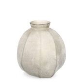 Vaza flori sticla bej Mirissa 33x37 cm
