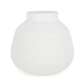 Vaza flori sticla alba Lyder Ø27x25,5h