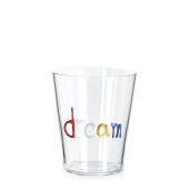 Set 6 pahare sticla multicolora Dream Ø9x10,5h