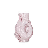 Vaza flori sticla roz Peste 16,5x10,5x24h